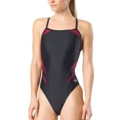 Speedo Girl's PowerFlex Eco Tone Setter Splice Flyback -Women Sales Store 7719916 978
