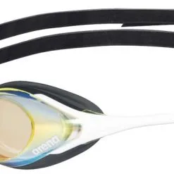 Arena Cobra Swipe Mirrored Goggles -Women Sales Store ArenaCOBRASwipeMirroredYellowCopperWhite