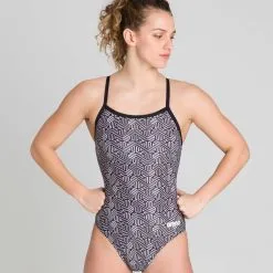 Arena Girl's Kikko Light Drop Back One Piece -Women Sales Store ArenaKikkoLightDropBlack