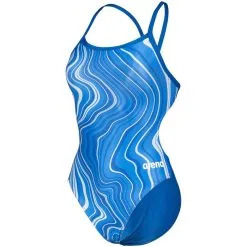 Arena Girl's Marbled Challenge Back One Piece