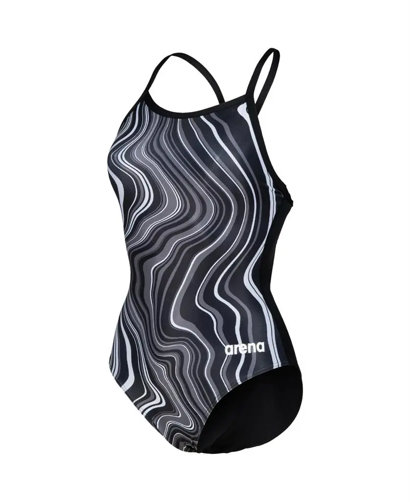 Arena Girl's Marbled Light Drop Back One Piece 8 Arena Girl's Marbled Light Drop Back One Piece - Image 6