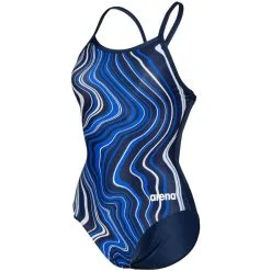 Arena Girl's Marbled Light Drop Back One Piece 10 Arena Girl's Marbled Light Drop Back One Piece -Women Sales Store ArenaMarbledLightDropNavy