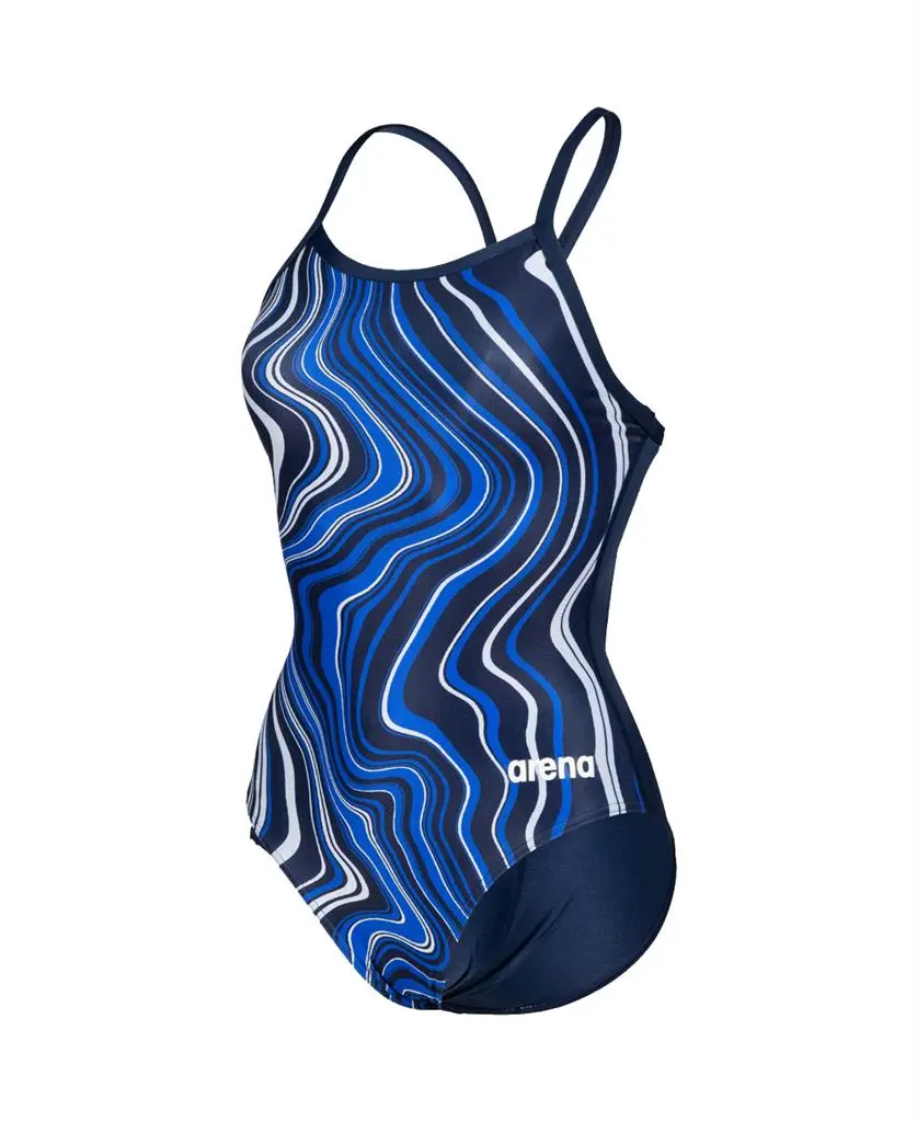 Arena Girl's Marbled Light Drop Back One Piece 5 Arena Girl's Marbled Light Drop Back One Piece - Image 3
