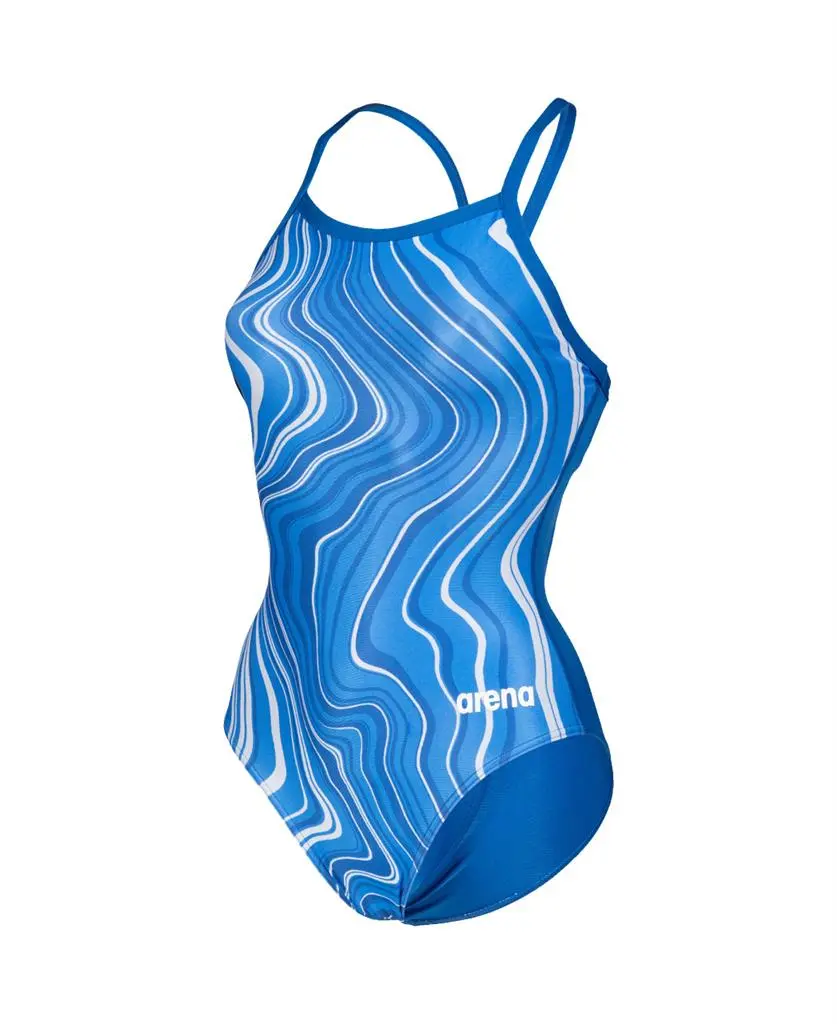 Arena Girl's Marbled Light Drop Back One Piece 3 Arena Girl's Marbled Light Drop Back One Piece