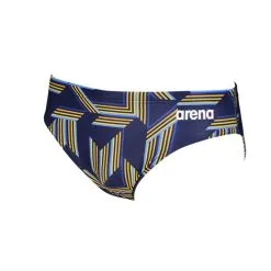 Arena Boy's Puzzled Brief -Women Sales Store ArenaPuzzledRacerNavyYellowStar