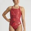 Arena Girl's Tropicals Pro Light Drop Back One Piece -Women Sales Store ArenaTropicalsLightDropRed