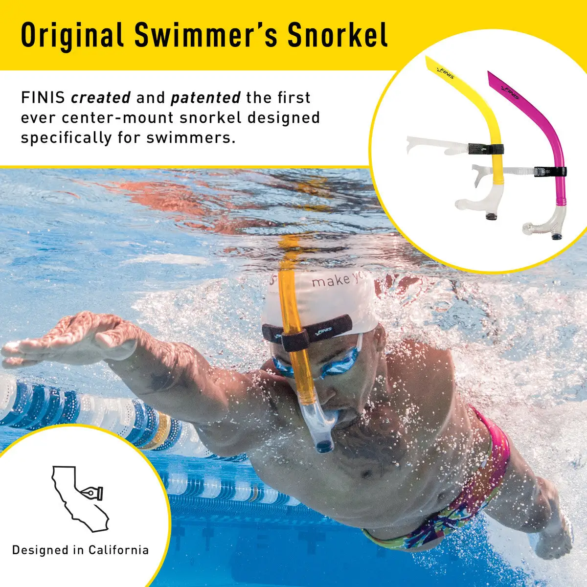 Finis Swimmer's Snorkel 4 Finis Swimmer's Snorkel - Image 2