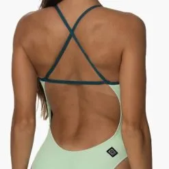 JOLYN Women's Brandon 2 Back Onesie -Women Sales Store JolynBrandonMintPeacock