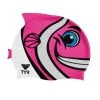 TYR Kid's CharacTYRS Happy Fish Silicone Swim Cap