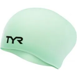 TYR Long Hair Wrinkle-Free Silicone Swim Cap -Women Sales Store LCSL 332