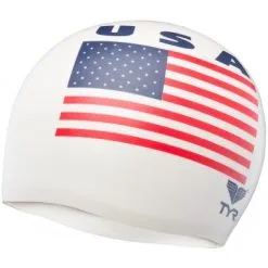 TYR USA Silicone Swim Cap
