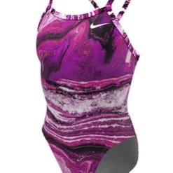 Nike Girl's Crystal Wave Racerback One Piece -Women Sales Store NikeCrystalWaveRacerbackRedPlum a903eabd b615 4309 bf70 4102fe04f527