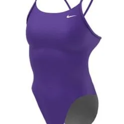 Nike Women's Solid Cutoutfit Suit -Women Sales Store NikeHydrastrongSolidsCutoutCourtPurple