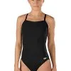 Speedo Women's Endurance+ Solid Flyback -Women Sales Store Solid Flyback Black