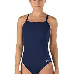 Speedo Girl's Endurance+ Solid Flyback -Women Sales Store Solid Flyback Navy 4efd07ba a993 487e 94ba 688907410191