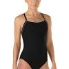 Speedo Women's Endurance+ Solid Thin Strap -Women Sales Store Solid Thin Strap Black