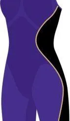 Speedo Fastskin LZR Pure Intent Open Back Kneeskin -Women Sales Store Speedo Intent OB Front Purple