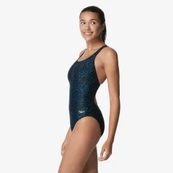 Speedo Girl's Race Maze Super Proback Onepiece Swimsuit