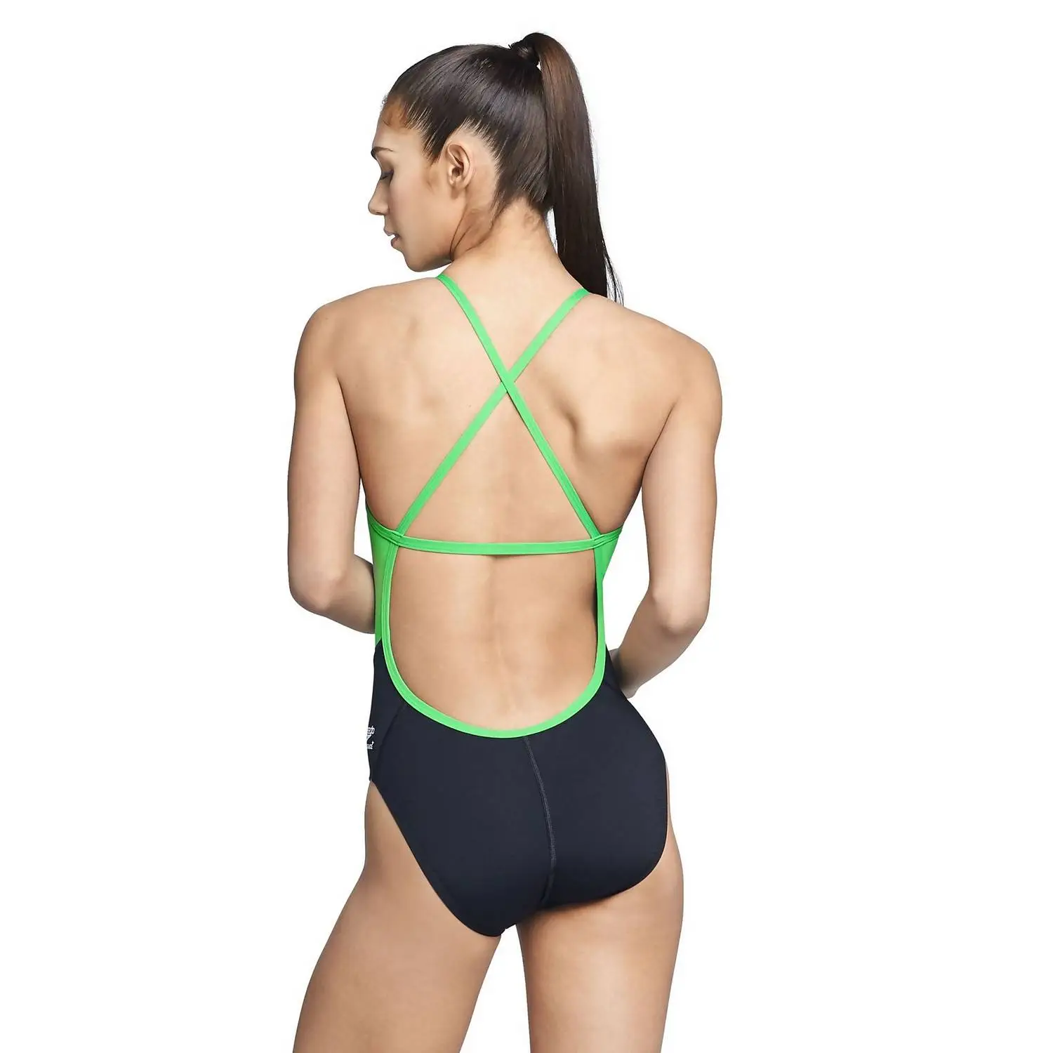 Speedo Girl's Spark Splice Crossback Swimsuit 4 Speedo Girl's Spark Splice Crossback Swimsuit - Image 2