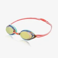 Speedo Jr. Vanquisher 2.0 Mirrored Goggle -Women Sales Store SpeedoVanqsJrGreenOrange