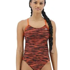 TYR Girl's Fizzy Cutoutfit Swimsuit -Women Sales Store TYRFizzyCutoutOrange