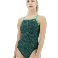 TYR Girl's Lapped Diamondfit Swimsuit -Women Sales Store TYRLappedDiamondGreen