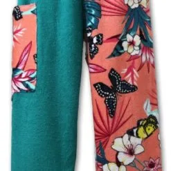 Kiki's Nation Towel Pants 23 Kiki's Nation Towel Pants -Women Sales Store TowelPantsGreenPeachFlowers