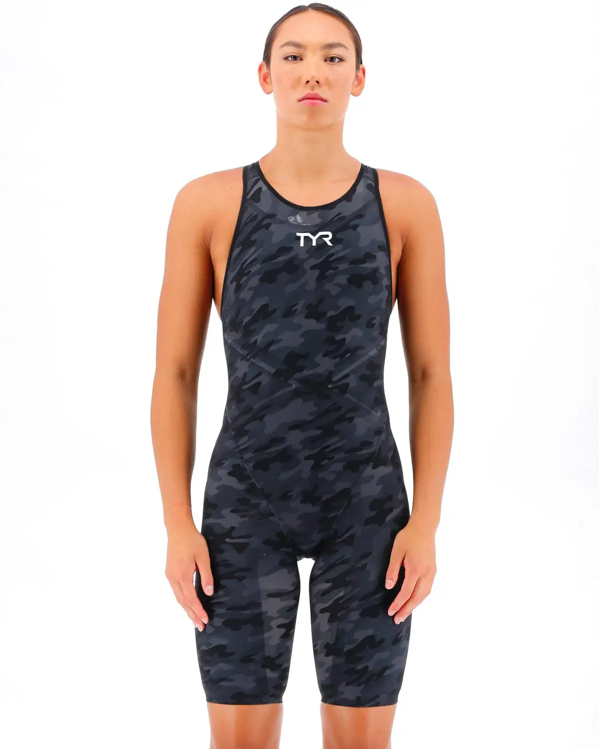 TYR Women's Venzo Camo Open Back Tech Suit 4 TYR Women's Venzo Camo Open Back Tech Suit - Image 2