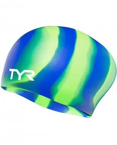 TYR Long Hair Silicone Swim Cap 3 TYR Long Hair Silicone Swim Cap