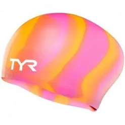 TYR Long Hair Silicone Swim Cap 7 TYR Long Hair Silicone Swim Cap -Women Sales Store lcslm 801 alt1