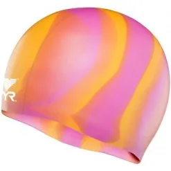 TYR Multi-Color Silicone Swim Cap 13 TYR Multi-Color Silicone Swim Cap -Women Sales Store lcsm 801 alt1