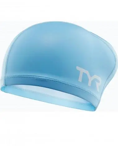 TYR Long Hair Silicone Comfort Swim Cap 4 TYR Long Hair Silicone Comfort Swim Cap - Image 2